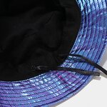 Bucket Hat Factory - PU Leather Shiny Embroidered Oversized Hat