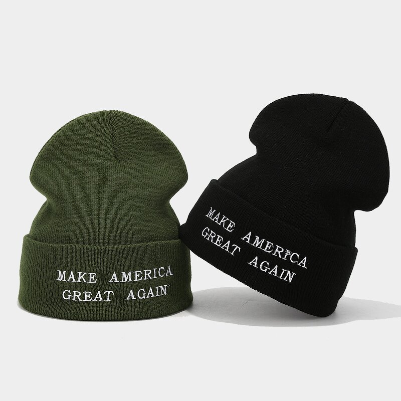 Knitted Hat Manufacturer - Acrylic Embroidery Street Fashion Letter