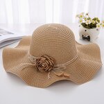 Straw Hat Factory - Beach Paper Women Wide Brim Female Hat