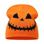 Knitted Pullover Hat Factory - Funny Pumpkin Skull Jacquard Halloween