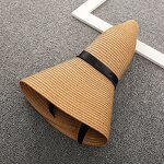 Women Straw Hat Factory - Travel Sunshade Floppy Flower Bowknot Hat