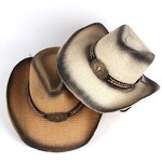 Cowboy Hat Manufacturer - Wholesale Hand-Braided Spray Paint Bull Hat