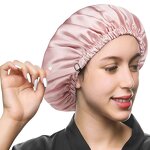 Silk Sleeping Hat Factory - Female Double Layer Adjustable Bonnets