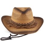 Straw Cowboy Hat Factory - Classic Bohemian Western Wide Brim Hat