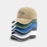 Baseball Cap Factory - Vintage Cotton Embroidered Coconut Tree Cap