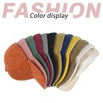 Baseball Cap Factory - Suede Winter Soft Touch Wool Casual Cap