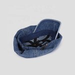 Denim Beret Manufacturer - Vintage Octagonal Leather Patch Blank