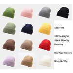 Crochet Beanie Factory - Customized Pink Embroidery Logo Women Hat