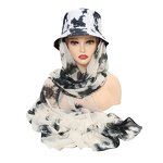 Hijab Set Factory - Tye Dye Chiffon Matching Bucket Hat Muslim