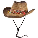Cowboy Hat Manufacturer - Bohemian Fedora Straw Breathable Floppy Hat