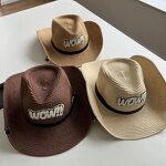 Straw Cowboy Hat Factory - Colorful Butterfly Fashion Western Hat