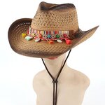 Cowboy Hat Manufacturer - Bohemian Fedora Straw Breathable Floppy Hat