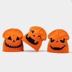 Knitted Pullover Hat Factory - Funny Pumpkin Skull Jacquard Halloween