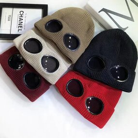 Ski Beanie Manufacturer - Men Warm Winter Knitted Hats with Glasses
