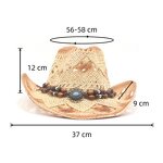 Cowboy Hat Manufacturer - Ethnic Western Sunblock Straw Beach Hat