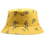 Bucket Hat Factory - Couple Unisex Cute Printed Banana Hat