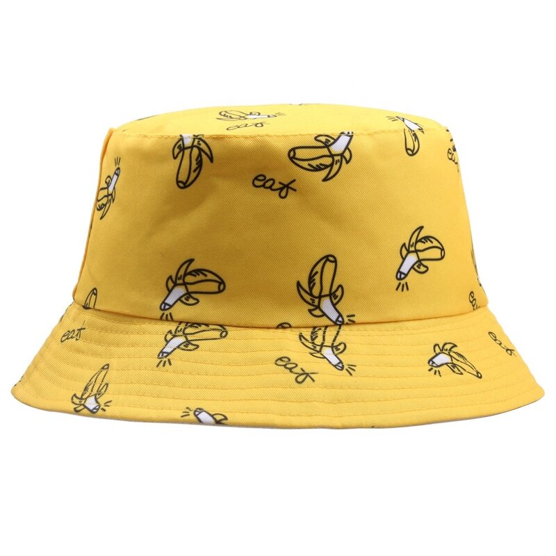 Bucket Hat Factory - Couple Unisex Cute Printed Banana Hat