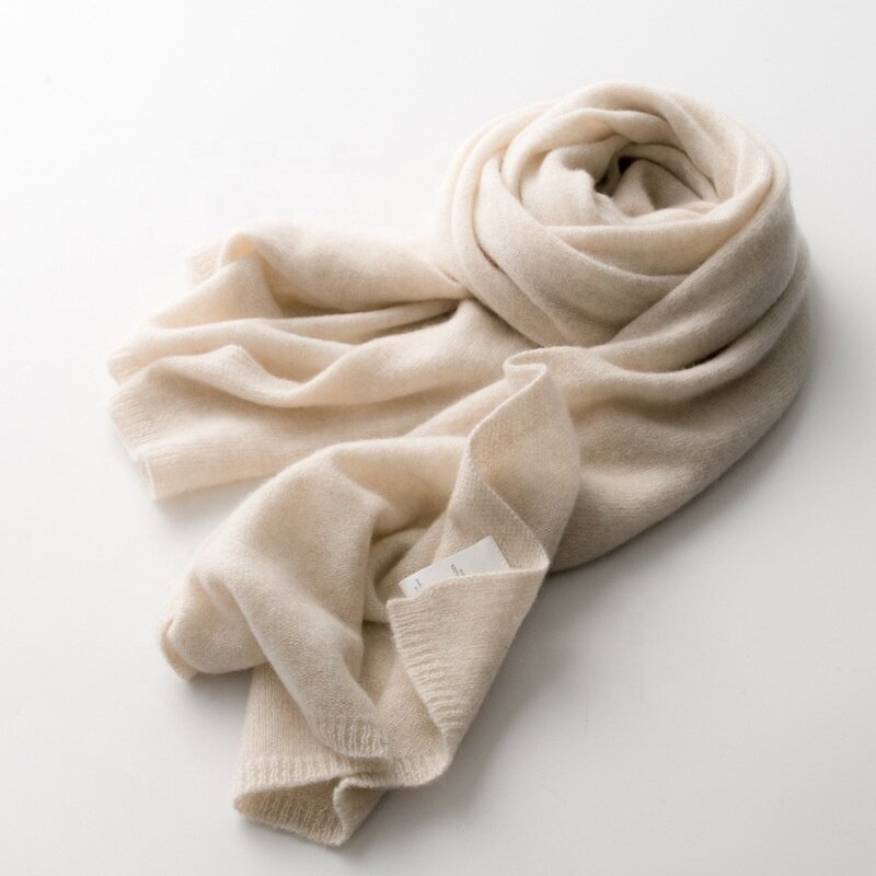 Scarf Shawl Factory - Unisex Long Pashmina Plain 100% Cashmere