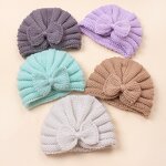Baby Hat Factory - 0-18M Bow Knitted Warm Woolen Girl Hat