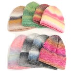 Knitted Beanie Manufacturer - Acrylic Gradient Tie Dye Skull Cap