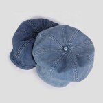 Denim Beret Manufacturer - Vintage Octagonal Leather Patch Blank