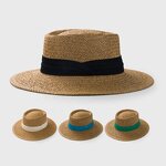 Straw Hat Manufacturer - Handmade Ribbon Top Hat Holiday Beach Sun