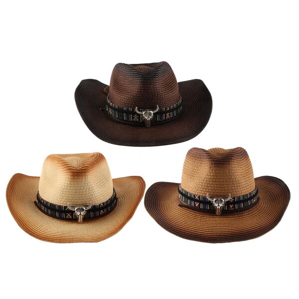 Paper Straw Hat Factory - Promotional Casual Western Jazz Sunshade Hat