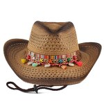 Cowboy Hat Manufacturer - Bohemian Fedora Straw Breathable Floppy Hat