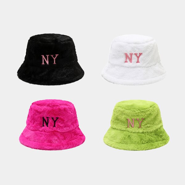 Street Fisherman Hat Manufacturer - Trendy Plain Face Small Plush Basin