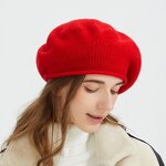 Wool Beret Manufacturer - High Quality 100% Wool Red Ladies Cap