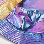 Bucket Hat Factory - PU Leather Shiny Embroidered Oversized Hat