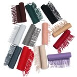 Cashmere Scarf Factory - Solid Color Pashmina Tassel Thicken Wrap