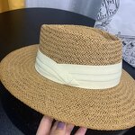 Straw Hat Manufacturer - Handmade Ribbon Top Hat Holiday Beach Sun