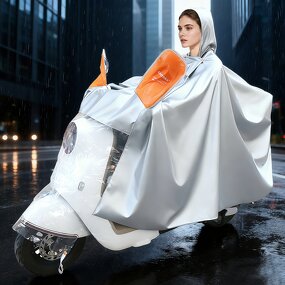 Silicone Raincoat Manufacturer - OEM Soft Puncture Resistant Silver