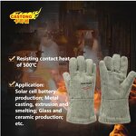 Heat Resistant Gloves Factory - OEM Para-Aramid Carbon Fiber Twill 500C