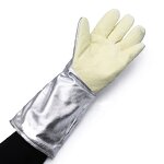 Heat Insulated Gloves Manufacturer - OEM Para-Aramid Felt Aluminum Foil 45cm