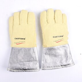 Heat Resistant Gloves Manufacturer - OEM Aluminized Para-Aramid Twill 500C