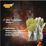 Heat Resistant Gloves Manufacturer - OEM Aluminized Para-Aramid Twill 500C