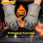Protective Gloves Factory - OEM Polyester Felt Latex Coated for Welding