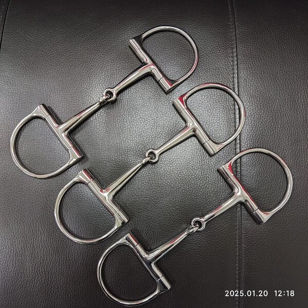 Horse Bit Supplier - Jointed D-Ring Hollow Snaffle
