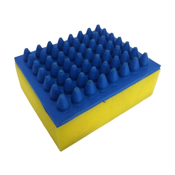 Curry Comb Supplier - Rubber Grooming Sponge Brush Factory