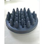 Curry Comb Factory - Circular Rubber Brush with Hand Strap