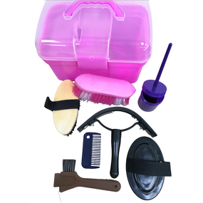 Horse Grooming Set Supplier - 8 Pieces Tools with Organizer