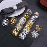 Napkin Rings Manufacturer - Luxury Gold Stainless Steel Hotel Decor