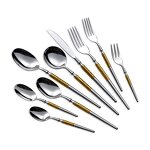 Flatware Set Manufacturer - Luxury European Silver Gold Plated Design