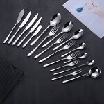 Flatware Set Factory - Elegant Mirror Silver Classic Catering Set
