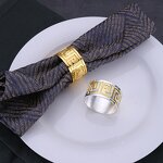 Napkin Rings Manufacturer - Luxury Gold Stainless Steel Hotel Decor
