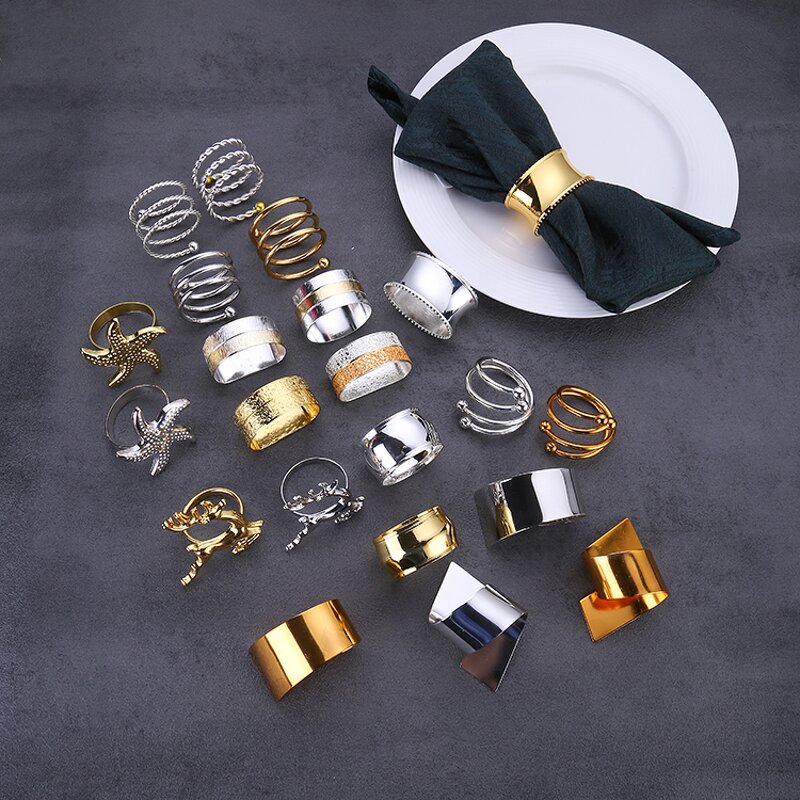 Napkin Rings Factory - Modern High Gloss Polished Wedding Decor