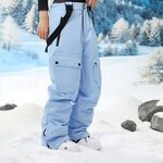 Snowboarding Trousers Factory - Men New Big Pocket Baggy Winter