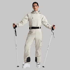 Ski Jumpsuit Factory - Women Winter Thermal Thicken Waterproof Windproof